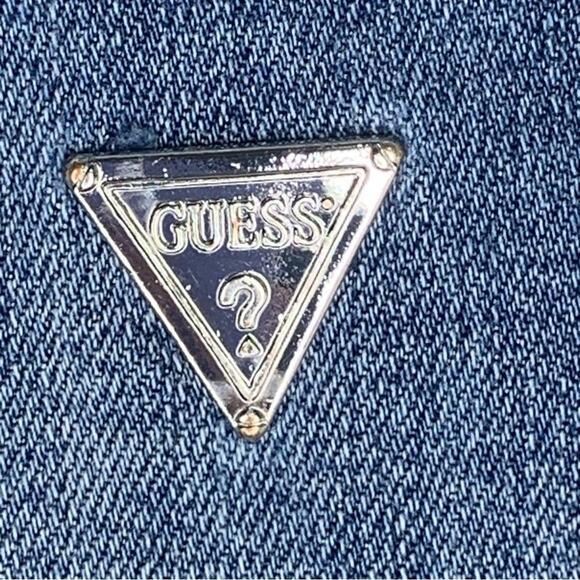 Guess 1981 Studded Jean Skinny Button Fly Size 27 Belt Loops 4 Working Pockets - Picture 10 of 13